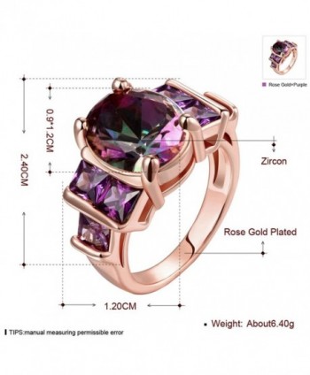 Amethyst Plated Crystal Cocktail Jewelry
