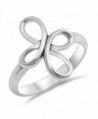 Swirl Infinity Cross Knot Thumb Ring New .925 Sterling Silver Band Sizes 4-10 - CT187YRT3R0