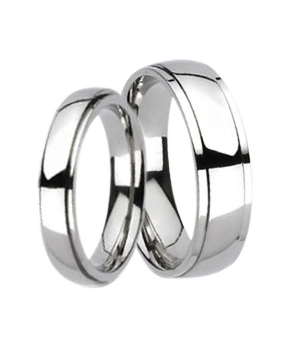 Titanium His and Hers Wedding Bands Ring Set for Him and Her Men Women - CG1844RED9N