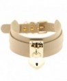 FM42 Multicolor Gold-tone/Silver-tone Openable Heart Lock PU Simulated Leather Choker (32 Styles) - CF180RAWAL5