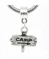 Camp Fingerpost Charm Dangle Bead For Snake Chain Charm Bracelet - CD11CJVJ8CV