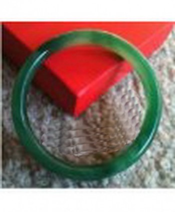 Dark Green Imitation Jade Bangle Bracelet - Small Size - CS112E0C63P