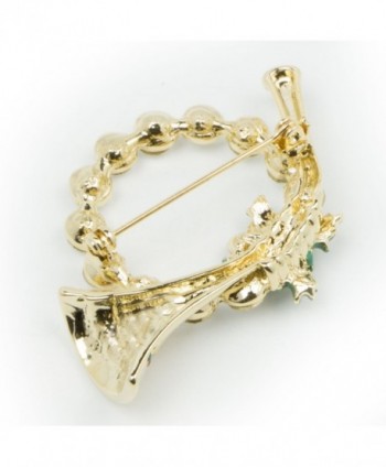 Akianna Gold tone Swarovski Crystals Christmas in Women's Brooches & Pins