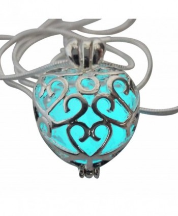 Wishing Heart Magical Necklace aqua sil UmbrellaLaboratory in Women's Pendants