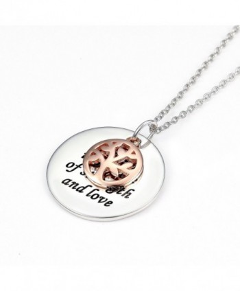 UMODE Two Tone Sterling Engraved Necklace