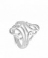 Fashion Abstract Sterling Silver RNG14974 6 in Women's Band Rings
