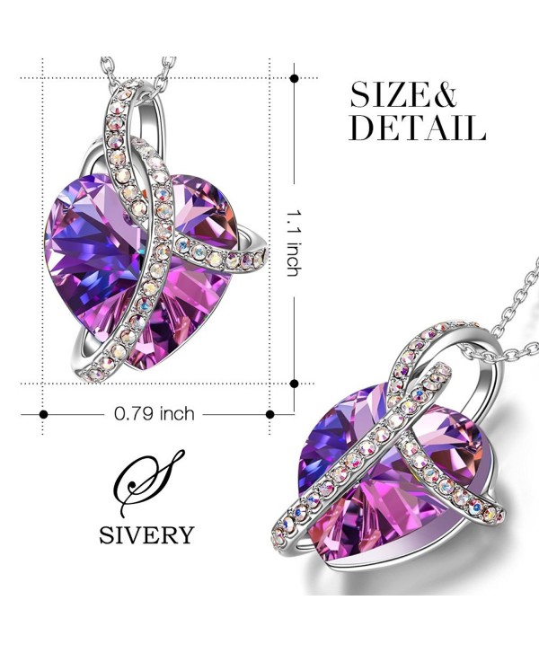 SIVERY Mothers Day Gifts 'Love Heart' Women Jewelry Necklace with ...