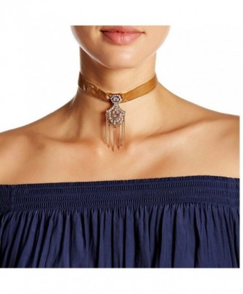 Velvet Choker Necklace Tassel Pendant