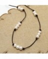 Single Leather cultured Necklace different in Women's Strand Necklaces