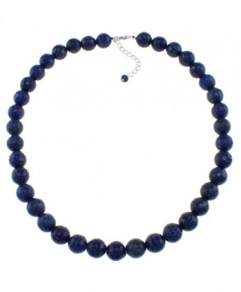 Pearlz Ocean Lapis Lazuli Blue Beads Strand Necklace for women - C711QLQUJD7