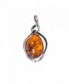 Sterling Silver and Baltic Amber Pendant "Mia" - CA11RBV4S8N