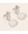 CiNily Rhodium Jewelry Gemstone Earrings in Women's Drop & Dangle Earrings