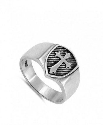 Oxidized Etched Medieval Sterling Silver