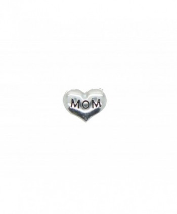 Silver MOM Heart Floating Charm - CB11I0A5MUB