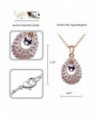 Apricot Colored Crystal Necklace Earrings Jewelry in Women's Jewelry Sets