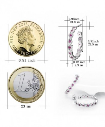 YFN Jewelry Sterling Silver Earrings in Women's Hoop Earrings
