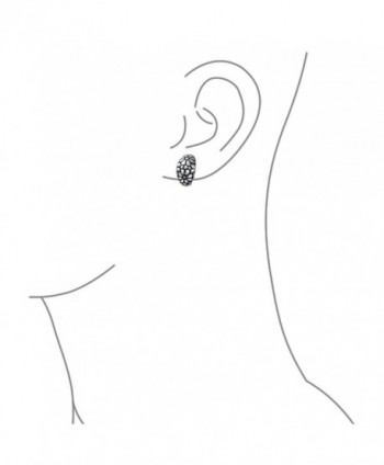 Bling Jewelry Antique Earrings Rhodium in Women's Clip-Ons Earrings