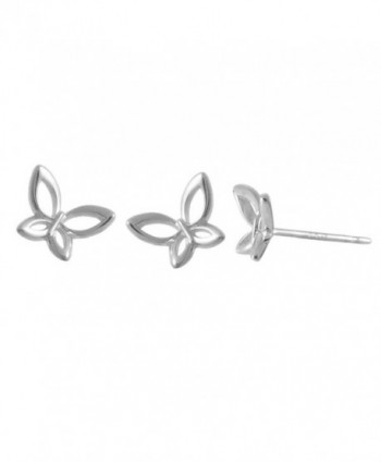 Boma Sterling Silver Butterfly Stud Earrings - CN12DLO441J
