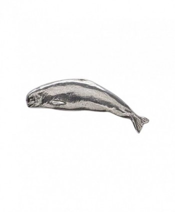 Creative Pewter Designs- Pewter Beluga Whale Handcrafted Lapel Pin Brooch- M076 - CF122XIPMGP