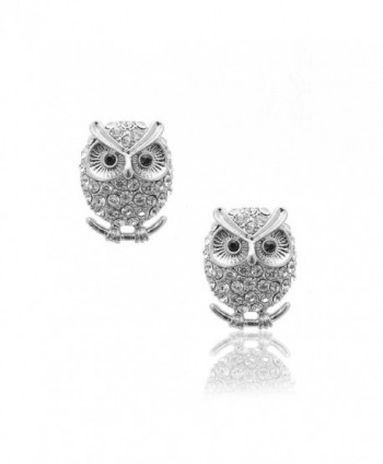 Curious Black Eye Night Owl Earrings - CY11BEXH3AN