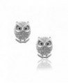 Curious Black Eye Night Owl Earrings - CY11BEXH3AN