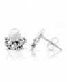 925 Sterling Silver Tiny Little Octopus 10 mm Post Stud Earrings - CF11K8T1KZ9