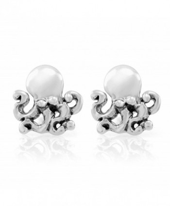 Sterling Silver Little Octopus Earrings
