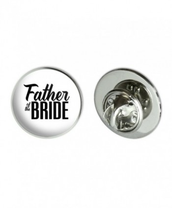 Father of the Bride Wedding Metal 0.75" Lapel Hat Pin Tie Tack Pinback - CN18822E434