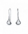 Bling Jewelry Sterling Silver Engraved Raindrop Teardrop Dangle Earrings - CK11NUXUOK7
