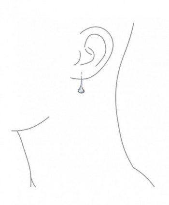 Bling Jewelry Sterling Engraved Raindrop in Women's Drop & Dangle Earrings