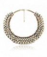 Fun Daisy Grand UK Princess Kate Middleton Hot Gold Tone Rhinestone Fashion Necklace with Free Earrings - C811MKXSOL9