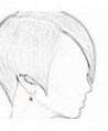 White Plated Zirconia Teardrop Earrings