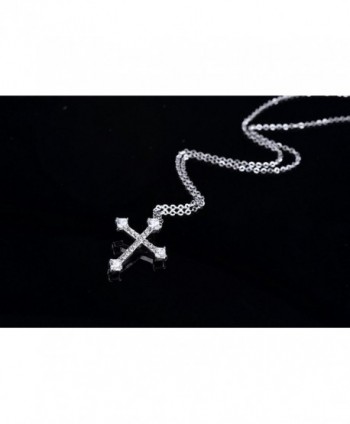 Ginasy Rhinestone Sterling Pendant Necklace in Women's Chain Necklaces