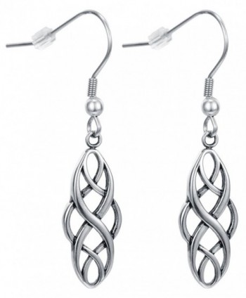 Womens Celtic Dangle Earrings- Stainless Steel- Fishhook Backing - By Regetta Jewelry - CA12G6YC57V