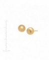 Just Gold Satin Ball Earrings in Women's Ball Earrings