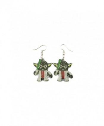 Star Wars Yoda Chibi Style Dangle Earrings in Gift Box by Superheroes - C317YD3ZMQQ