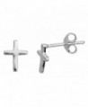 Sterling Silver Cross Stud Earrings - C512LPGNPYR