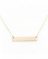 Bar Necklace with Engravable Pendant- 14k Gold Filled- 18"- by Wild Moonstone - CB186E34LYT