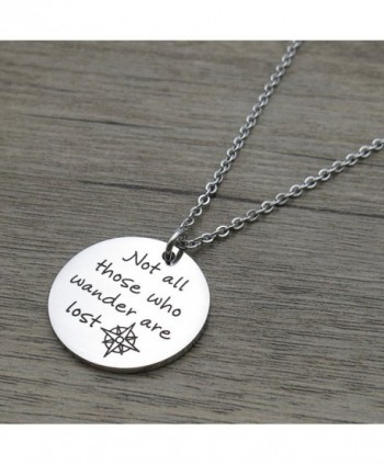 Stainless Inspirational Pendant Necklace Engraved