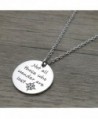 Stainless Inspirational Pendant Necklace Engraved