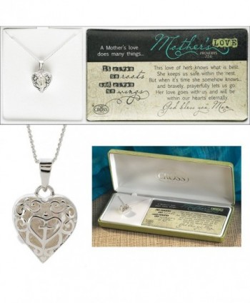 Mother's Love Heart Locket Necklace - CX11CIMP5LT