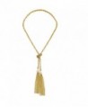 Long Tassel Necklace Y Shaped Lariat Knot Snake Chain Drop Pendant for Women - Gold-2 - CT187ZG4YN9