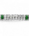 Bling Jewelry Simulated Baguette Bracelet in Women's Tennis Bracelets