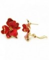 Flower Earrings Enamel Plated Fashion in Women's Stud Earrings