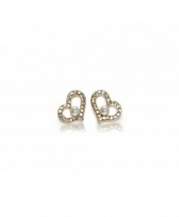 Surgical Stainless Earrings Zirconia Hypoallergenic - Gold Plated - CM129TOSPDX