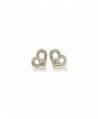 Surgical Stainless Earrings Zirconia Hypoallergenic - Gold Plated - CM129TOSPDX