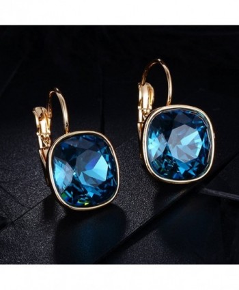 Crystals Swarovski Fashion Earrings Indicolite