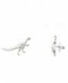 Lux Accessories T Rex Dinosaur Jurassic Jurasic Animal Trex Stud Earrings Women's Kids & Girls. - CI11WUVXLL9