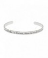 High Polished Stainless Steel "Chance Made Us Sisters Hearts Made Us Friends" Bracelet Cuff - CK124REWPH7