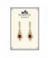 Downton Abbey Gold Tone Crystal Earrings